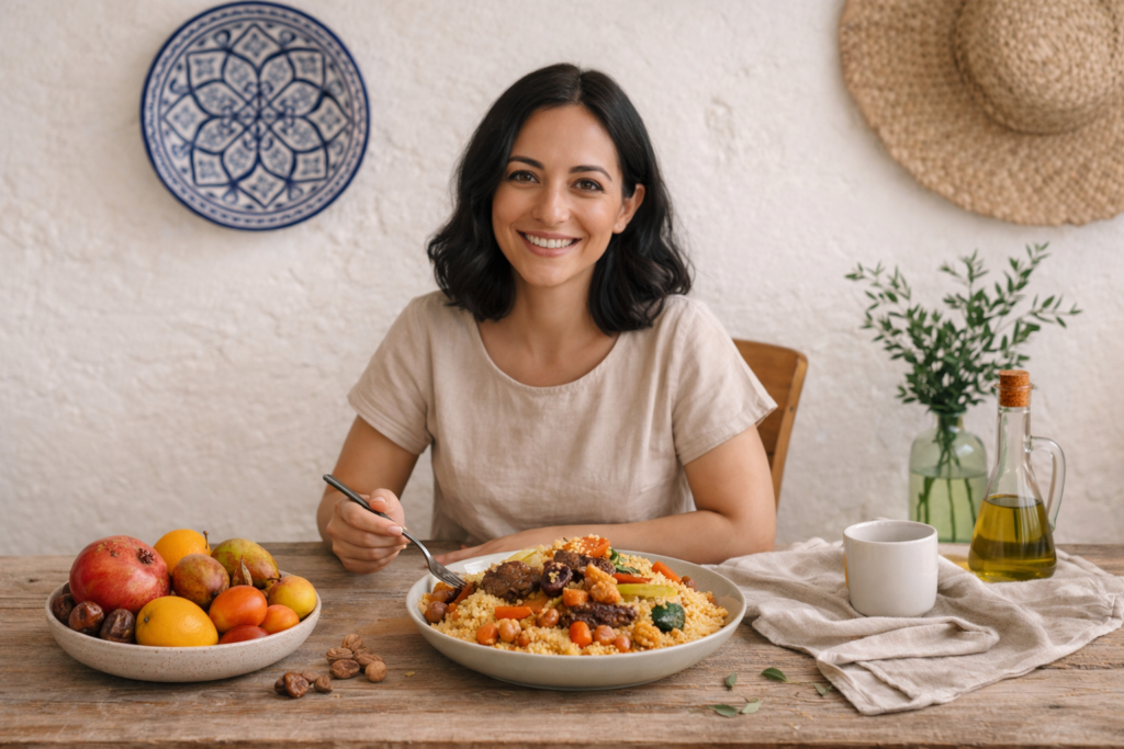 Healthy Mediterranean women,