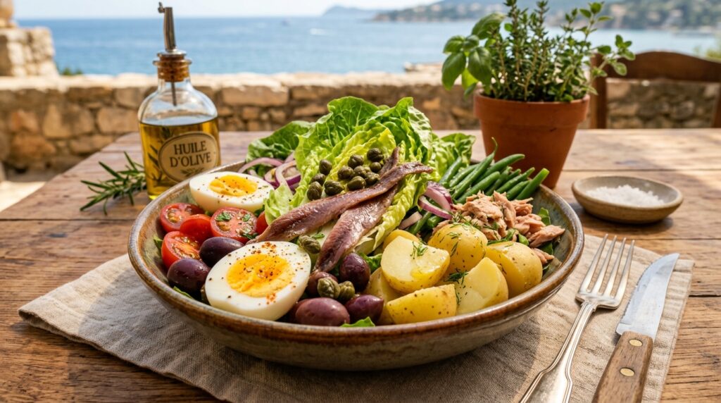 Salad niçoise healthy recipe Mediterranean diet